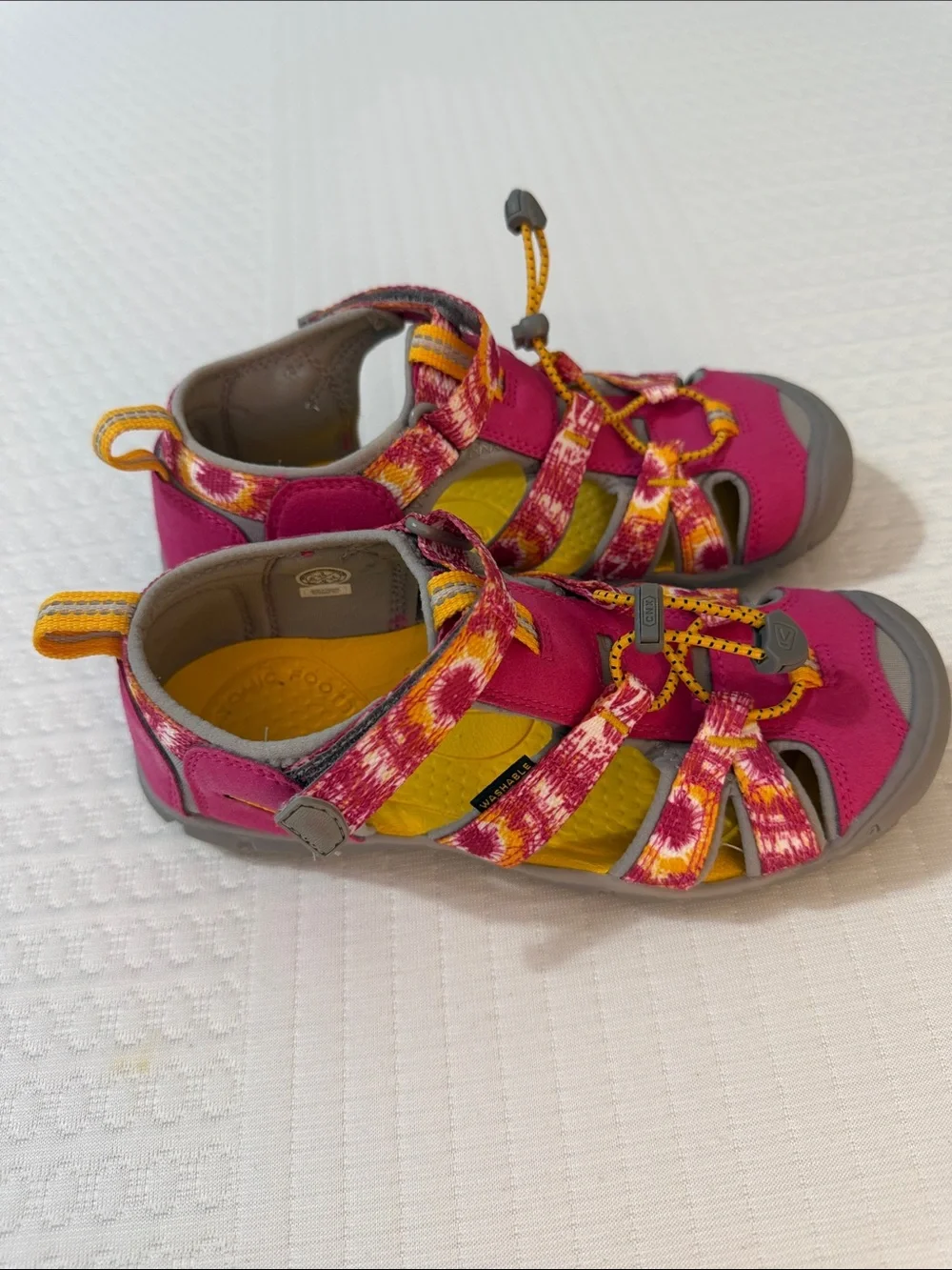 Keen Kids Pink and Yellow Sport Sandals